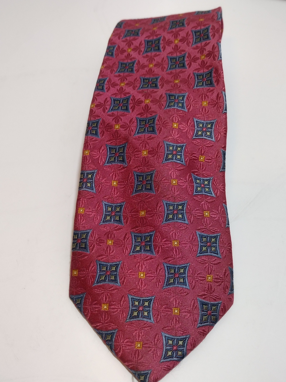 Judson Wade Collection Geometric Pattern Silk Tie